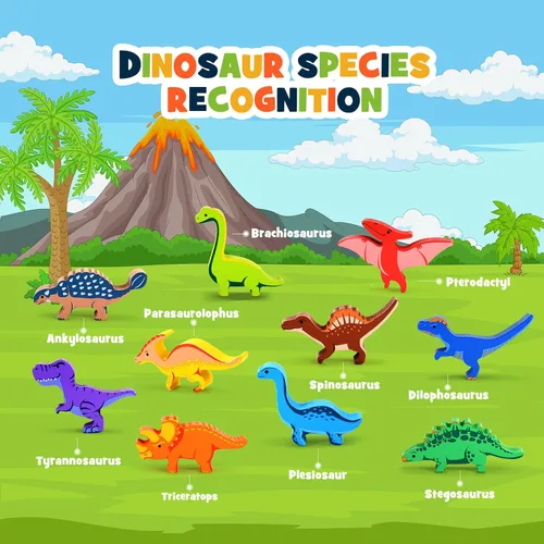 Miniatura 3 de IPOURUP Juguetes de dinosaurio para niños de 3 a 5: juguetes Montessori apilables de madera para niños de 3, 4, 5, 6, 7, 8 años, regalos