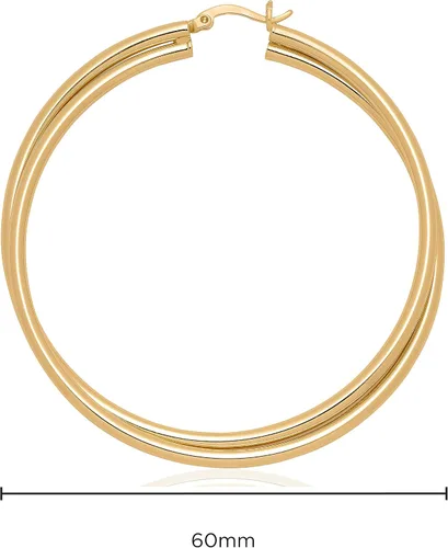 Miniatura 19 de Milla Crossover Twisted Hoop Earrings for Women – Hypoallergenic Silver or Gold Statement Hoops – Lightweight & Easy to Wear