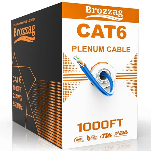 Miniatura 17 de Cable Ethernet de 10 pies para Cat6/Cat5E, 10 Gbps compatible con Cat8/Cat7, cable de red 24AWG para interiores y exteriores, entierro directo