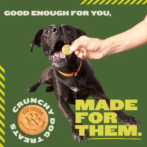 Miniatura 25 de Wet Noses Golosinas orgánicas crujientes para perros sin granos, totalmente naturales, de grado humano, sin OMG, entrenamiento saludable
