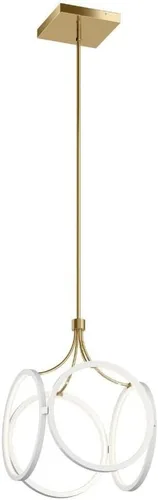 Miniatura 4 de Kichler Lighting Ciri - Colgante LED pequeño (19,75 pulgadas), color negro