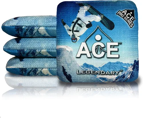 Miniatura 24 de Legendario Bolsos Cornhole ACE Pro + Kits PRO De doble lado, resbaladizos y pegajosos para todo clima Bolsa de descanso opcional y estuche