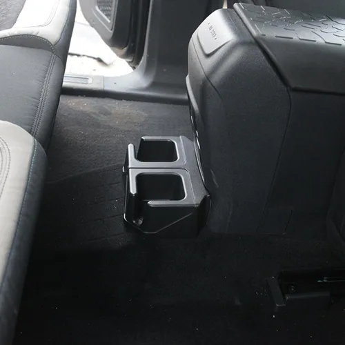 Miniatura 8 de Soporte de bandeja de almacenamiento para Ford Bronco 2021 2022 2023 2024, accesorios interiores, organizador negro, organizador trasero doble extra