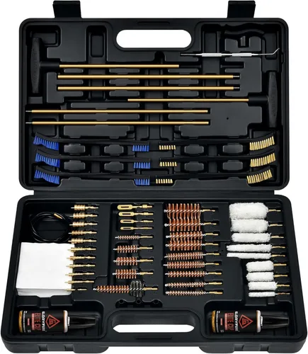 GLORYFIRE Elite Gun Cleaning Kit Universal Gun Cleaner for Shotgun, Pistol,with Lightweight Carrying Case, Reinforced and Lengthened Rods and Steel