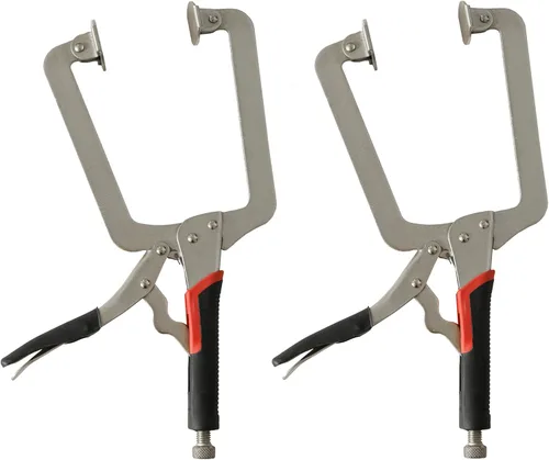 Miniatura 8 de Xiao & Dao Pro 15Iuch Alicates de bloqueo con abrazadera en C con almohadillas giratorias, herramientas de montaje de clips, carpintería