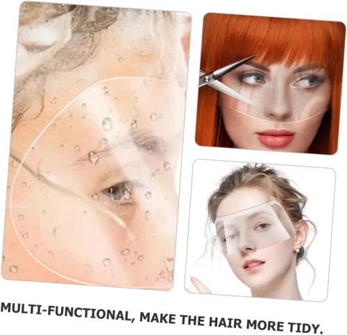Miniatura 3 de GALPADA 50 protectores de ojos para corte de pelo, viseras de plástico transparente para uso en peluquerías, maquillaje y corte de cabello, diseño