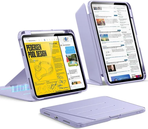 Miniatura 14 de ESR - Funda para iPad Air de 11 pulgadas M3/M2 (2025/2024), iPad Air de 5ª/4ª generación (2022/2020), funda con soporte vertical, múltiples ángulos