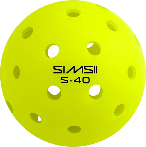 Miniatura 2 de S-40 - Pelotas de pickleball para exteriores, 40 agujeros, aprobadas por la USAPA, material de polietileno duradero, construcción sin costuras
