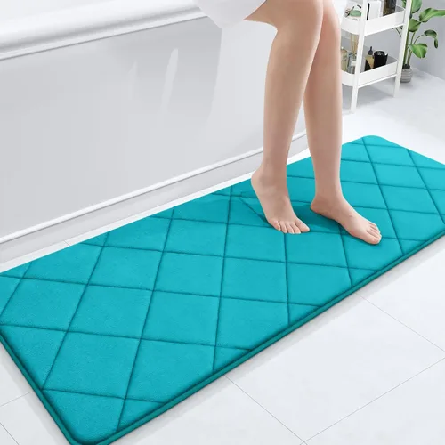 Miniatura 185 de OLANLY Tapete de baño de espuma viscoelástica de 24 x 16 pulgadas, ultra suave y absorbente, lavable a máquina, cómodo tapete de baño para suelo