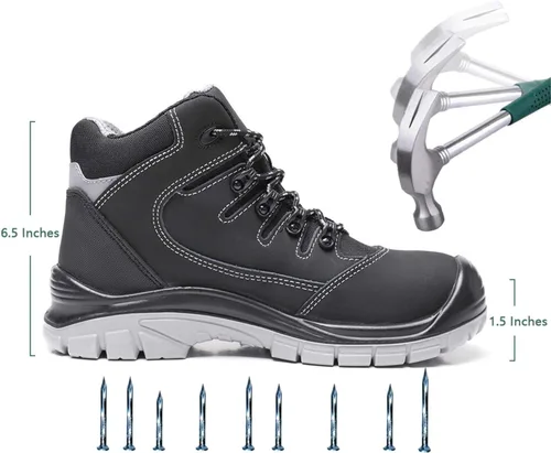 Miniatura 5 de DRKA Botas de trabajo con punta de acero para hombre resistentes al agua