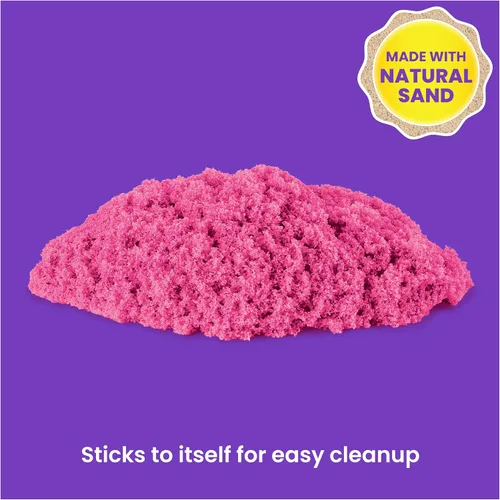 Miniatura 4 de Kinetic Sand, paquete de 10 contenedores de castillo de 10 colores de arena de juego para recuerdos de fiesta, bolsas de regalo, regalos