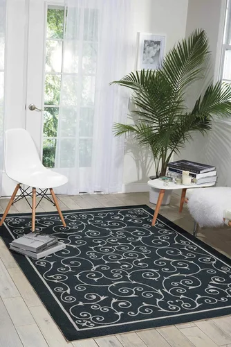 Miniatura 7 de Nourison Home Home & Garden - Alfombra de área de 2 pies 3 pulgadas x 3 pies 9 pulgadas, fácil de limpiar, no se desprende, para dormitorio, sala