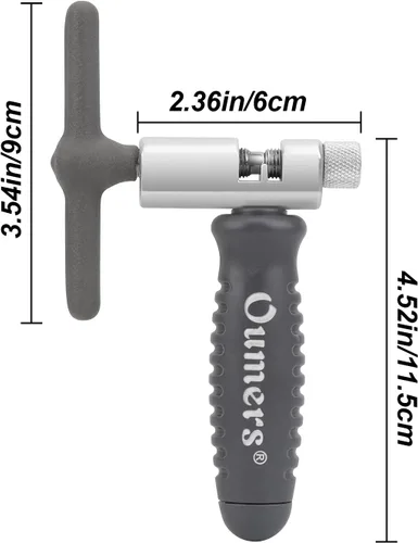 Miniatura 2 de Oumers Herramienta rompedor de bicicleta Chian universal para cadenas de 7, 8, 9, 10, 11 velocidades, quita las cadenas oxidadas fácilmente. Un