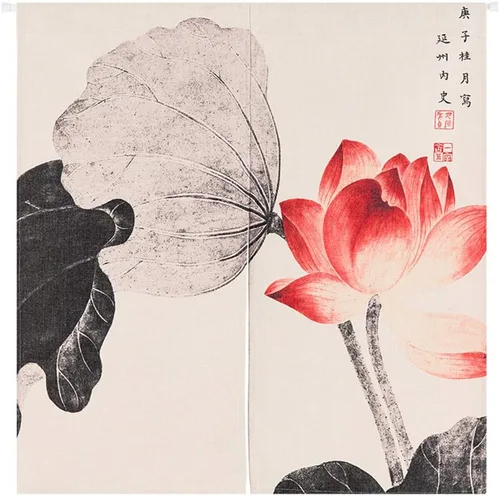 Miniatura 9 de Tapiz japonés Noren para puerta, moderno pájaro, hecho a mano, cortina de puerta, divisor de habitación para decoración del hogar, 33 x 35 pulgadas