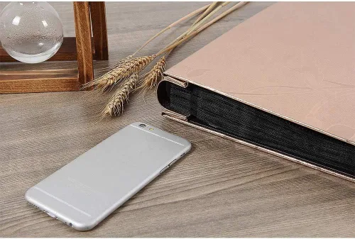 Miniatura 4 de Vienrose - Álbum de fotos 4x6 de 600 compartimentos, libro grande de fotos con funda de cuero sintético PU para álbum de boda, bebé, graduación