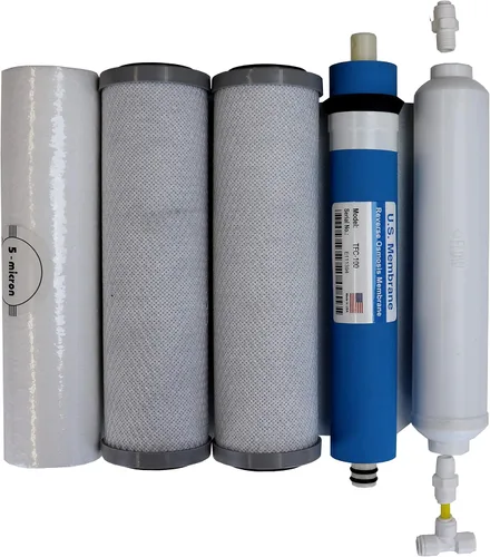 AltonFilter Compatible APEC Ultimate Juego completo de filtros de alta capacidad de 5 etapas para sistemas de ósmosis inversa RO-90 RO-PERM RO, 100%