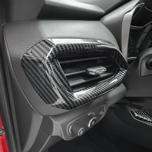 Miniatura 5 de YOUTOOCAR Cubiertas de salida de aire compatibles con accesorios Chevy Trailblazer 2020-2024 (patrón de fibra de carbono)