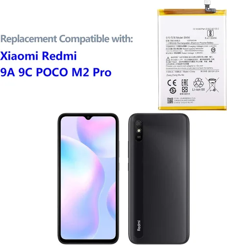 Miniatura 4 de BN56 - Batería de repuesto compatible con Redmi 9A M2006C3LG, M2006C3LI, M2006C3LC / Redmi 9C M2006C3MG, M2006C3MT + herramientas