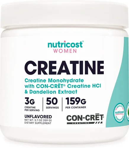 Miniatura 9 de Nutricost Monohidrato de creatina en polvo para mujeres, micronizado, limonada de fresa, 100 porciones, vegetariano, sin OMG, sin gluten