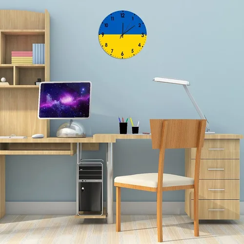 Miniatura 360 de Cheyan Reloj de pared con bandera de Canadá de 12 pulgadas, silencioso, sin tictac, de PVC, funciona con pilas, reloj redondo decorativo, regalo