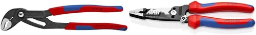 KNIPEX Alicates para bomba de agua Cobra y KNIPEX Tools 13 72 8 Pelacables forjados