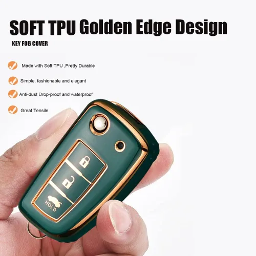 Miniatura 6 de Funda protectora para llave de TPU suave para Nissan Rogue Flip con 3 botones, soporte para llave remota inteligente para Nissan Rogue Select