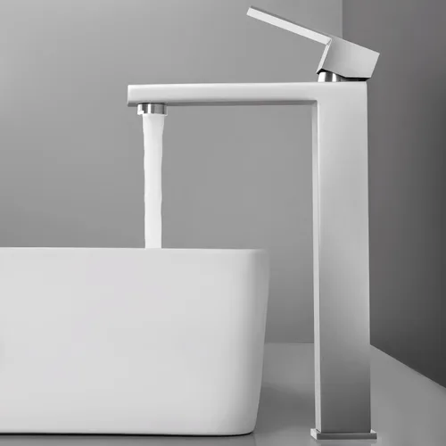 Miniatura 12 de KES - Grifo para lavabo de baño con mando único en acero inoxidable, versión regular o alta de SUS 304 - L3156ABLF-P Oro cepillado
