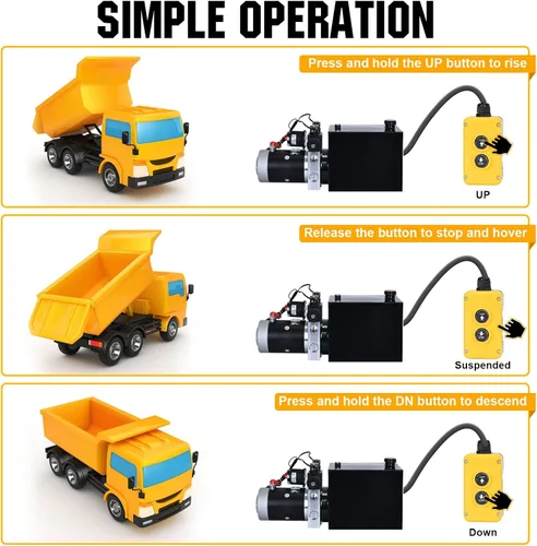 Miniatura 5 de Unidad de suministro doble hidráulica/de arranque de simple efecto, L12t1217YYDLDY8-1, 12.00 volts
