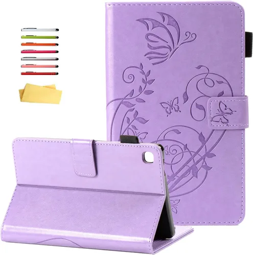 Miniatura 22 de Funda para Samsung Galaxy Tab A7 Lite de 8.7 pulgadas modelo 2021 (SM-T220/T225/T227), soporte de visión multiángulo, cartera delgada con bolsillos