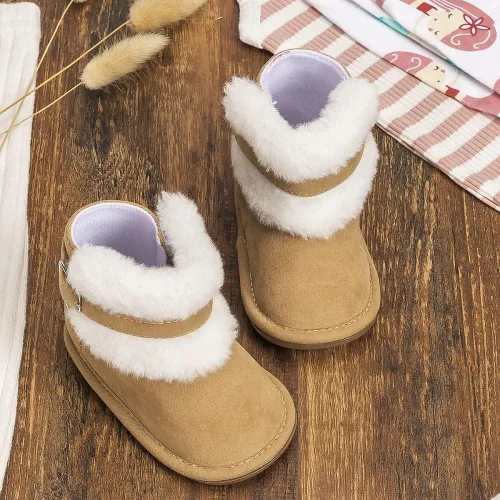 Miniatura 3 de Meckior Botas vaqueras con borla para bebé, mocasines con cremallera lateral, parte inferior suave, antideslizante, para niños pequeños