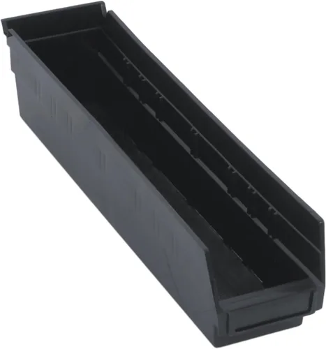 Miniatura 3 de Quantum Storage QSB103 - Contenedores de plástico anidables resistentes para farmacia, hospital y almacén, labio colgante y 7 ranuras divisoras, Azul