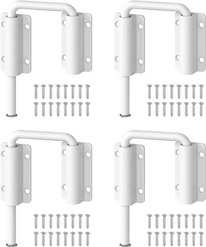 Miniatura 16 de Cerradura de puerta corredera de múltiples ángulos, cerradura de pestillo de aluminio en U para patio de 90/180 grados para puerta de granero