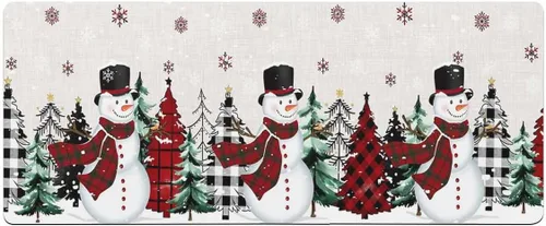 Miniatura 7 de Tapete de baño de muñeco de nieve para bañera, antideslizante, de secado rápido y absorbente, tierra de diatomeas, fregadero, dormitorio, cocina