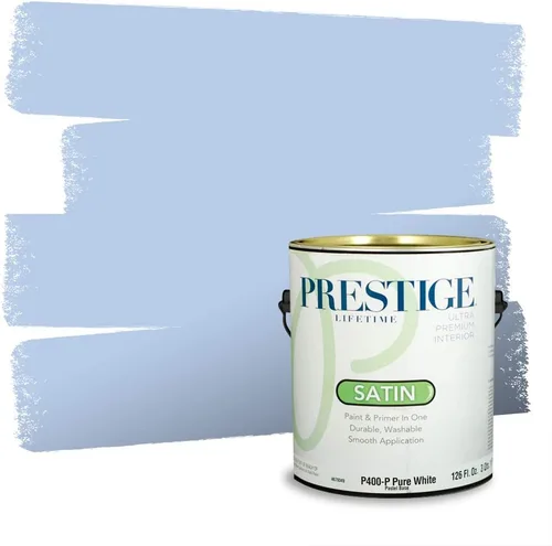 Miniatura 1543 de Pintura Exterior + imprimación PRESTIGE, todo-en-uno, 1 galón, acabado mate, color comparable al Valspar* Royal Gray* VS151-Gris real