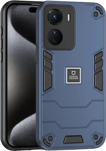Miniatura 470 de Funda compatible con Huawei Y9 Prime (2019), compatible con Huawei Y9 Prime (2019) 4G STK-L21 2 en 1 [PC duro + TPU], funda de teléfono azul