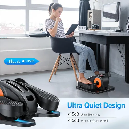 Miniatura 8 de GUGTTR Under Desk Elliptical Machine, Electric Elliptical Leg Exerciser for Seniors Fully Assembled, Quiet & Portable Electric Seated Pedal