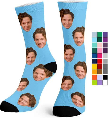 Miniatura 180 de Artsadd Calcetines personalizados para mujeres y hombres, amantes de los perros y gatos, regalos divertidos unisex personalizados