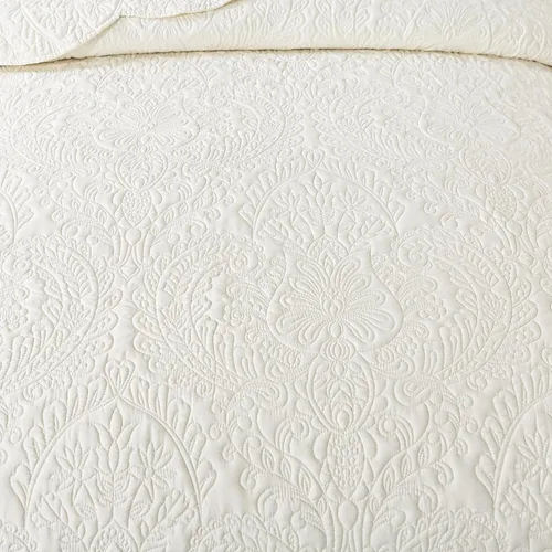 Miniatura 338 de HoneiLife - Juego de colcha de tamaño Queen, juego de ropa de cama de pana bordada de 3 piezas, colcha de lujo, ligera, cálida, para todas las Pana
