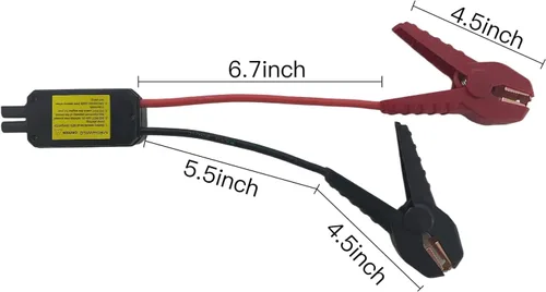Miniatura 8 de MEGAWISE Abrazaderas de arranque inteligentes, cables de abrazadera de refuerzo automotriz, abrazaderas de cocodrilo de repuesto con pantalla LCD