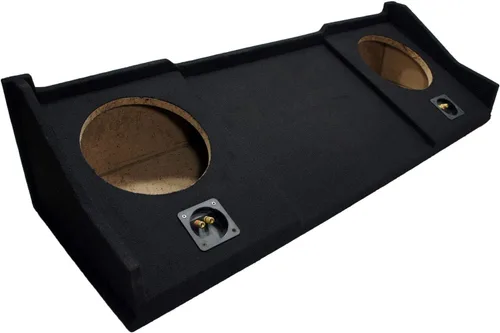 American Sound Connection ASC Compatible con Dodge Ram 1994-2001 Extended/Quad/Club Cab Truck Dual 10" Subwoofer Caja de altavoz subwoofer
