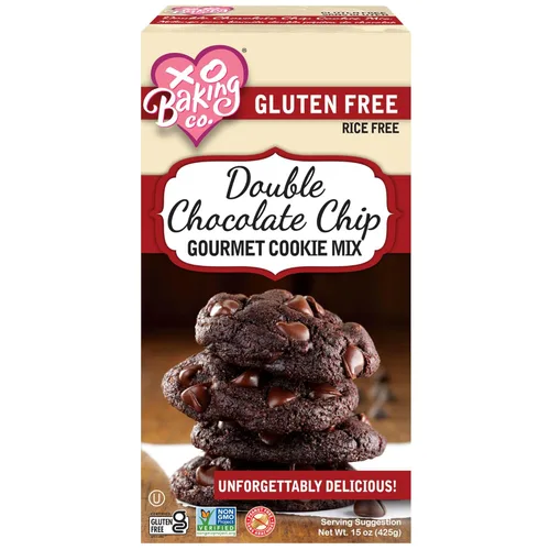 Miniatura 17 de XO Baking Co. Mezcla de galletas gourmet con chispas de chocolate sin gluten; sin OGM, Kosher; sin arroz; sin lácteos; sin maní; sin conservantes