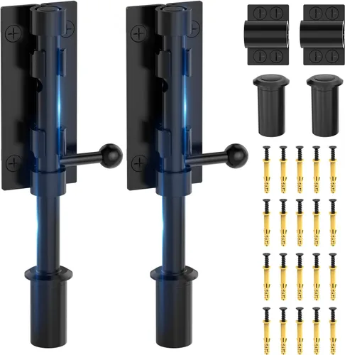 Miniatura 13 de Pestillo de Cerrojo de Barril, Cerradura de Puerta con Perno Deslizante, Herrajes para Cerraduras de Puerta con Pestillo, 7.7 Pulgadas, Resistente