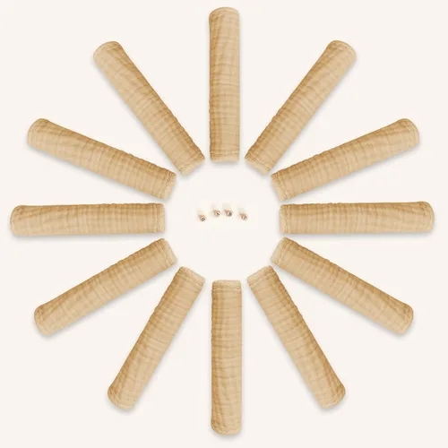 Miniatura 2 de Paquete de 12 paños de muselina para eructos, grandes de 20 x 10 pulgadas, ultra absorbentes, 100% algodón para babas y desorden del bebé, trapo