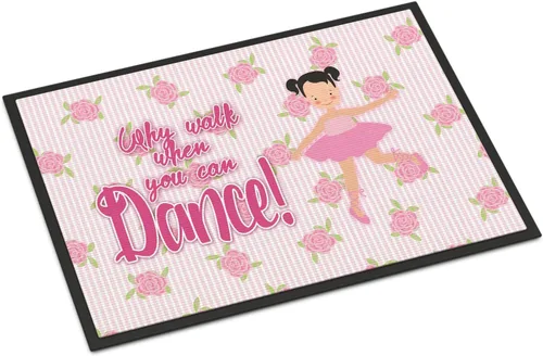 Miniatura 36 de Caroline's Treasures BB5374MAT Let's Dance Linen - Felpudo de lino verde azulado de 18 x 27 pulgadas, tapete para puerta delantera, para interiores