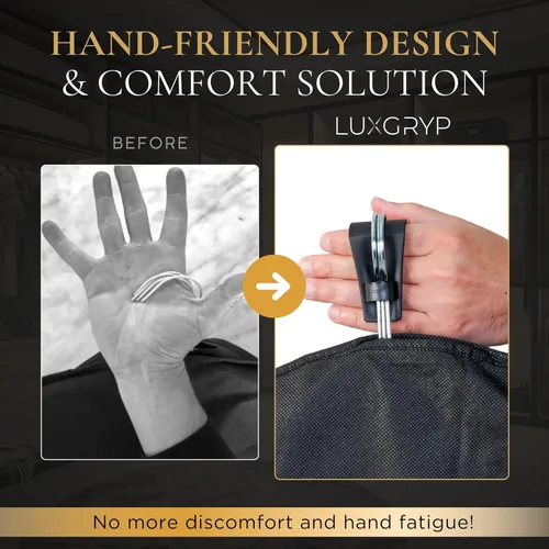 Miniatura 2 de Organizador de perchas y solución de comodidad (paquete de 4) Agarre ergonómico para colgar ropa y compañero de viaje. Acomoda hasta 3-4 perchas