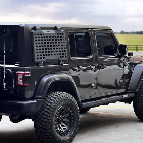 Miniatura 3 de Kit de panel lateral MOLLE para almacenamiento en ventana trasera con decoración protectora para Jeep Wrangler 2018-2025 JL de 4 puertas