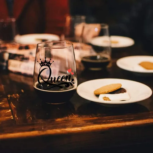 Miniatura 5 de Perfectinsoy Divertida copa de vino de reina, regalo único de reina para hermanas, mujeres, novia, ella, esposa, amiga, despedida de soltera