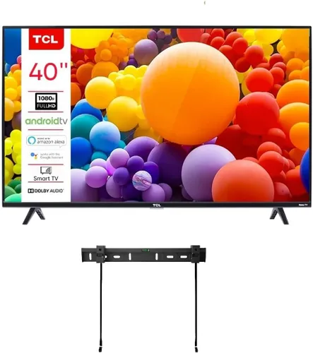 TCL Smart TV Android de 40 pulgadas Serie 3 FHD LED + montaje en pared Chromecast Bluetooth integrado 40S334 (renovado)