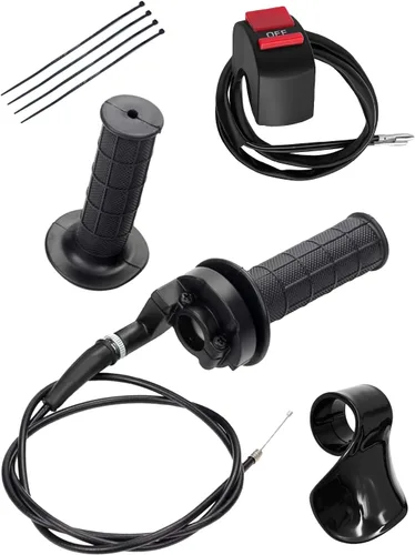 Auto-Moto Puños de Acelerador del Manillar + Cable del Acelerador + Abrazadera de Carcasa del Acelerador para 50cc 79cc 125cc 250cc Moto de Cross