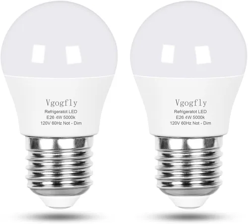Miniatura 12 de Bombilla LED para refrigerador, equivalente a 40 W, 120 V, A15, bombillas impermeables para nevera, 5 W, luz blanca de día, 5000 K, E26, base media